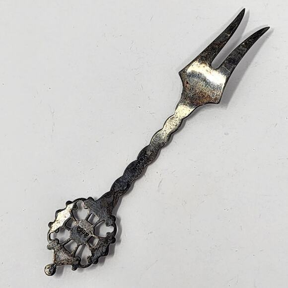 Sterling Silver Antique Vintage Fork - Picture 4 of 8